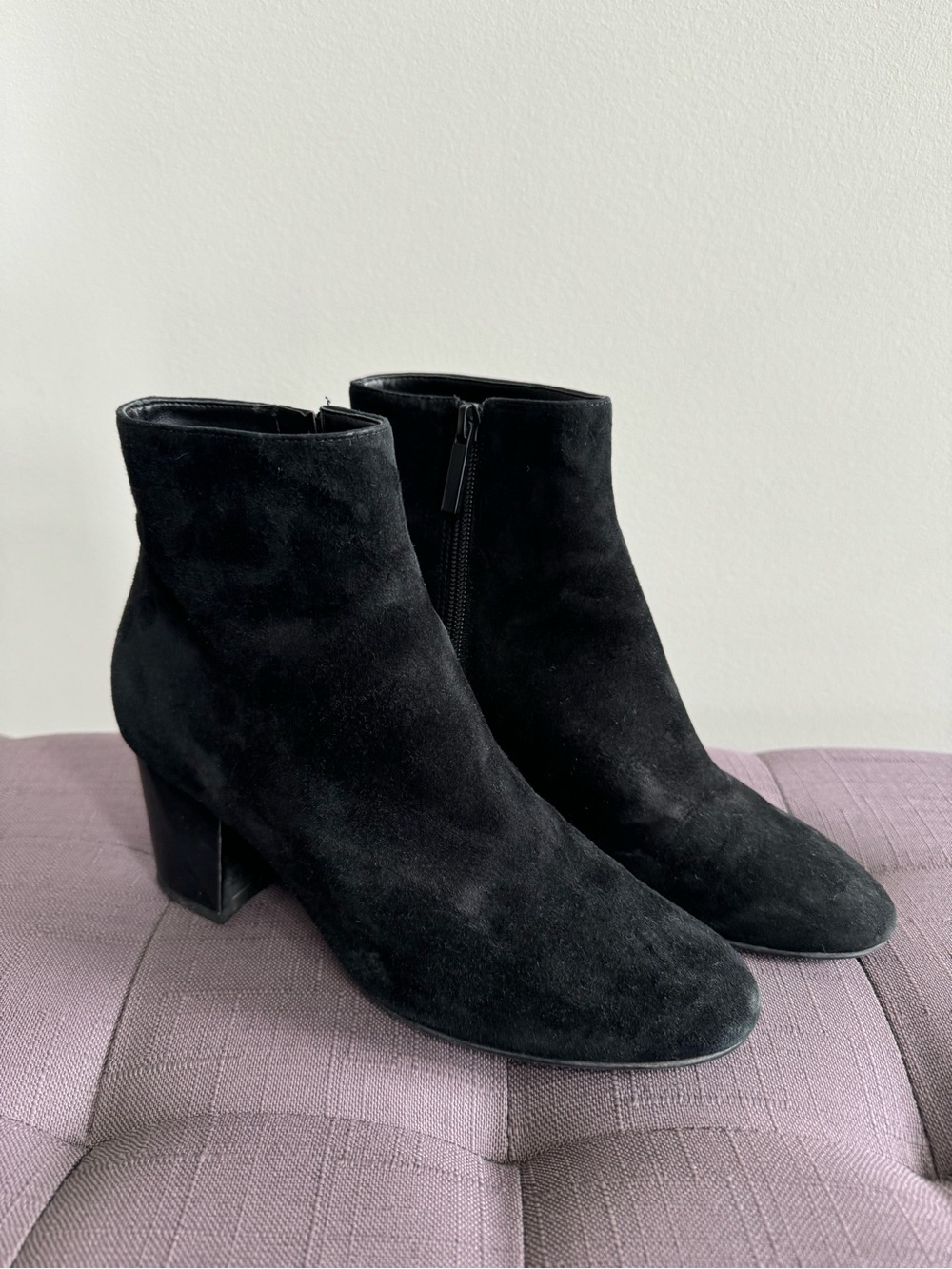 Kendall and Kylie - Black Suede Ankle Boots